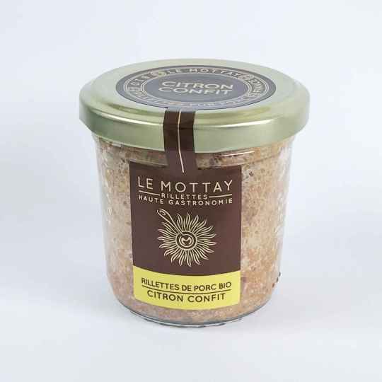 Rillettes Pur Porc BIO Citron Confit 90g Maison Harmonia